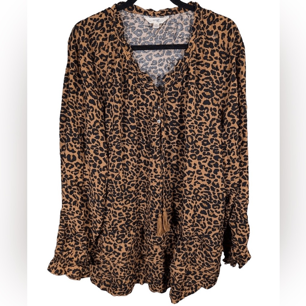 Sky Leopard Pattern Top